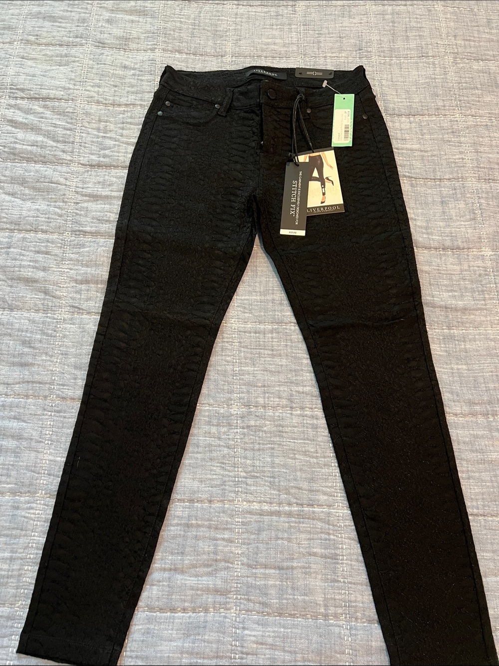 Liverpool Skinny leggings in Black snake print